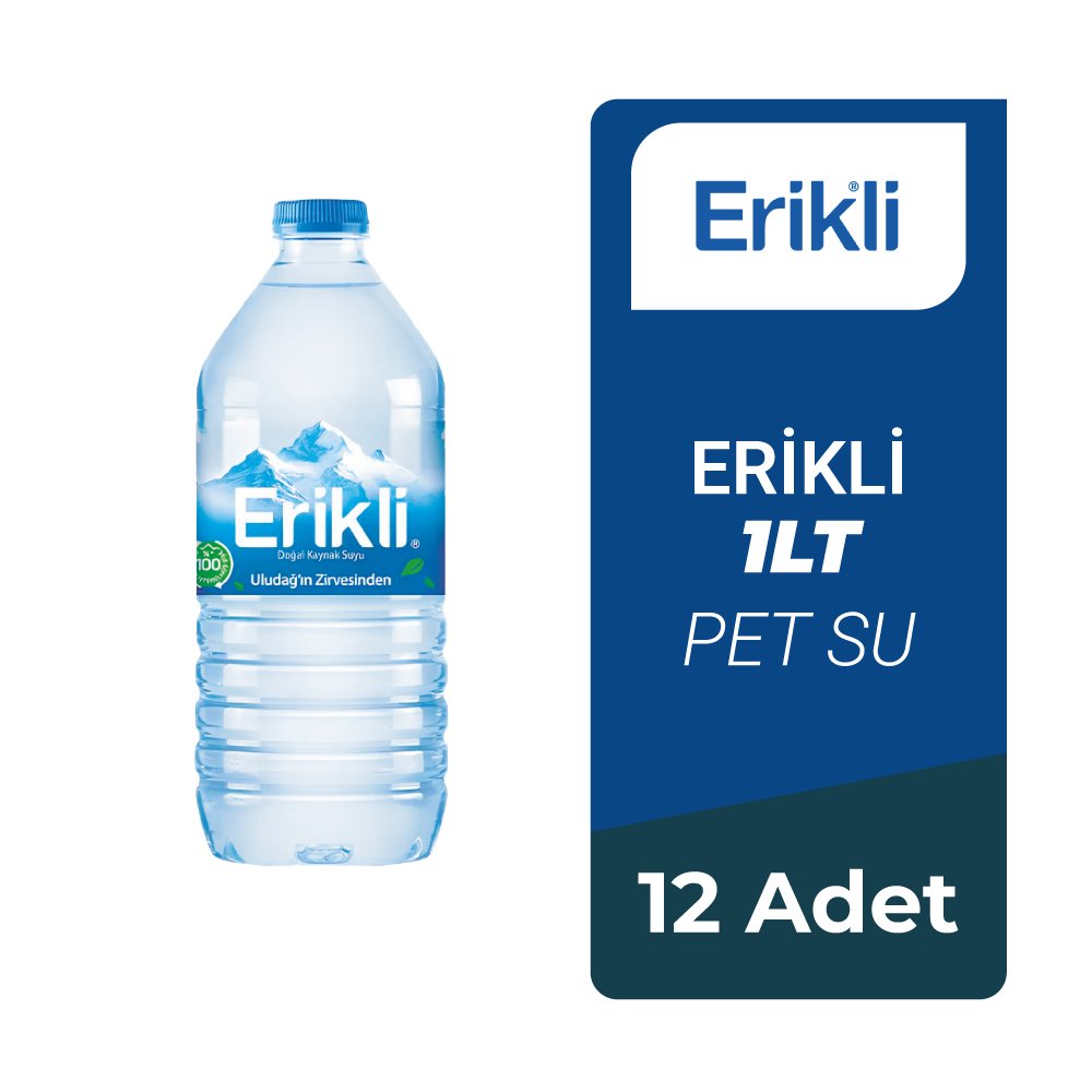 Erikli 1Lt Pet Su 12 Adet