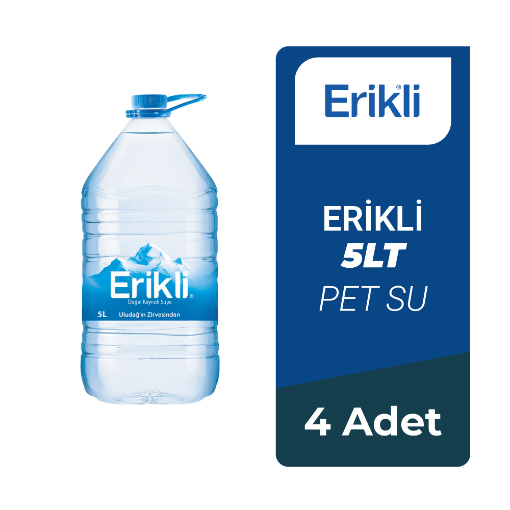 Erikli 5Lt Pet Su 4 Adet