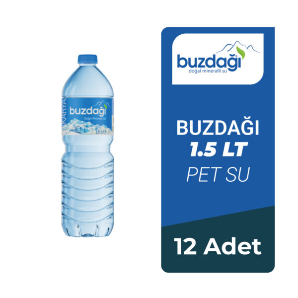 Buzdağı 1.5Lt Pet Su 12 Adet